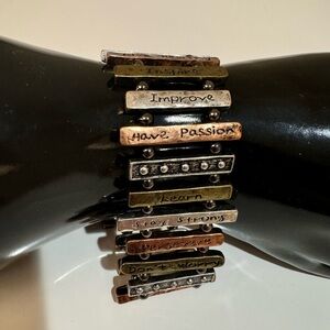 5 for $30 Mixed METALS Inspirational Bracelet